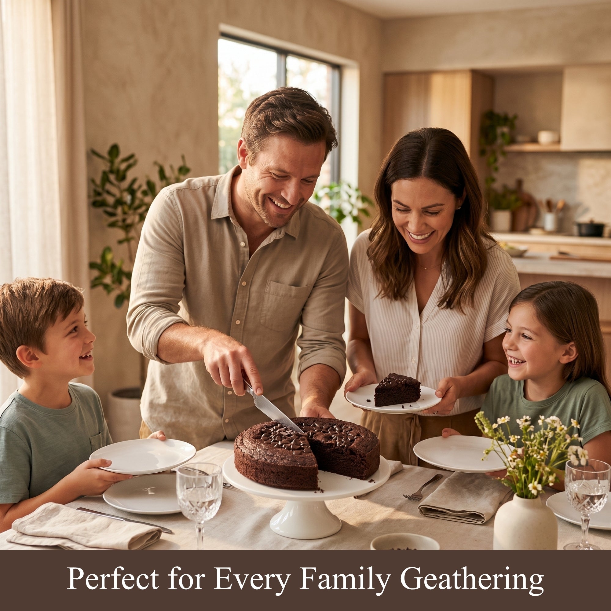 Andy Anand Sugar-Free Gluten-Free Dairy-Free Dark Chocolate Cake, 9-Inch, 2.9 lb – Keto & Diabetic-Friendly, Birthday & Holiday Gift