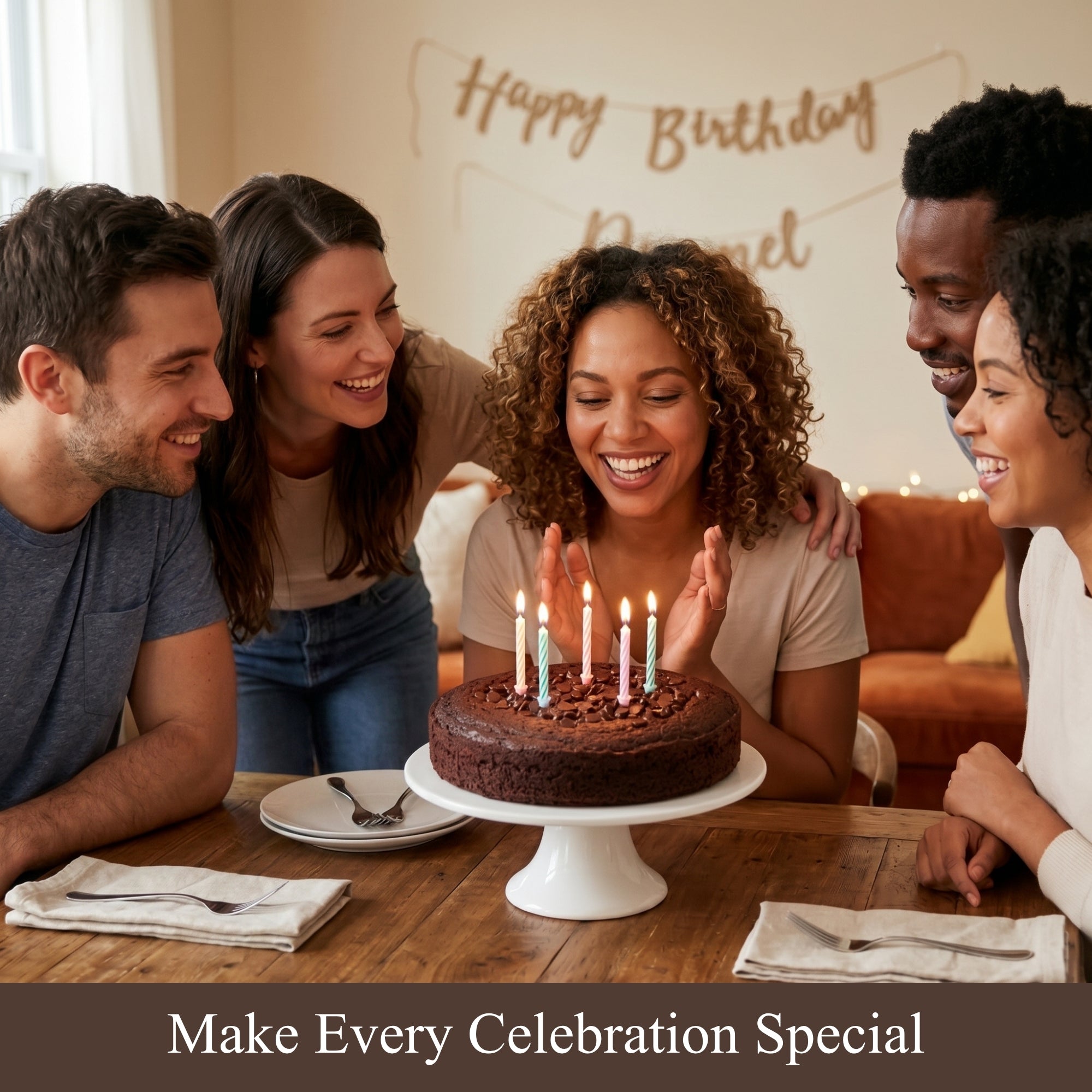 Andy Anand Sugar-Free Gluten-Free Dairy-Free Dark Chocolate Cake, 9-Inch, 2.9 lb – Keto & Diabetic-Friendly, Birthday & Holiday Gift