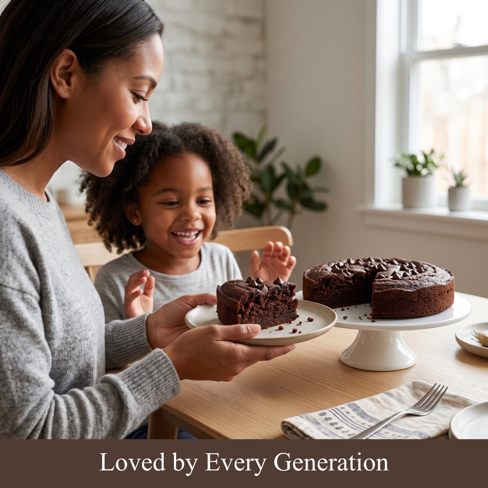 Andy Anand Sugar-Free Gluten-Free Dairy-Free Dark Chocolate Cake, 9-Inch, 2.9 lb – Keto & Diabetic-Friendly, Birthday & Holiday Gift