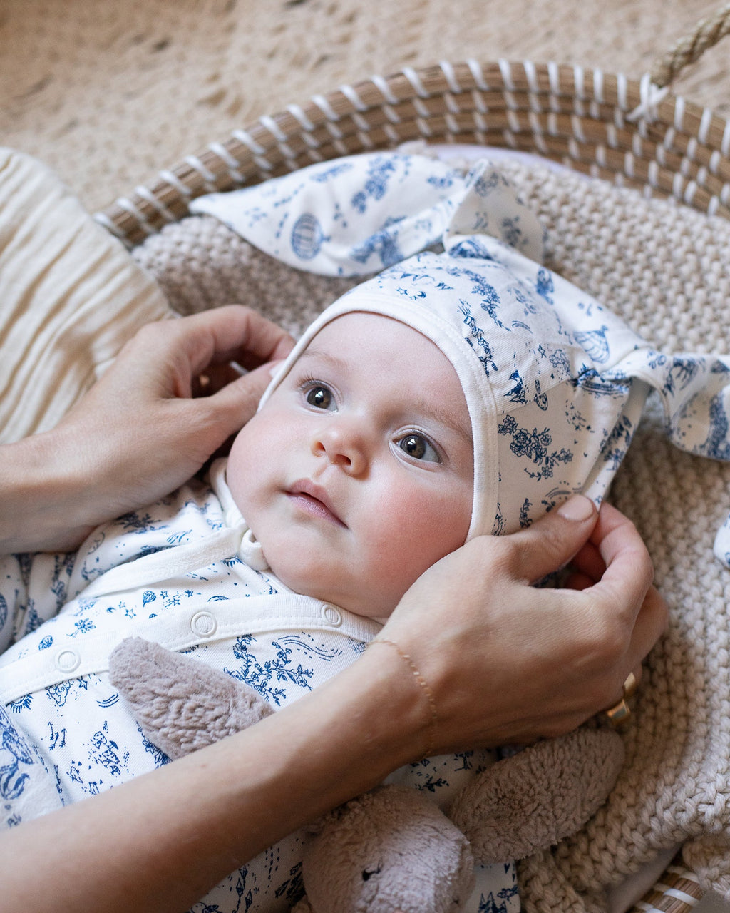the flopsy bunny bonnet {storytime toile} (FRENCH WINK)