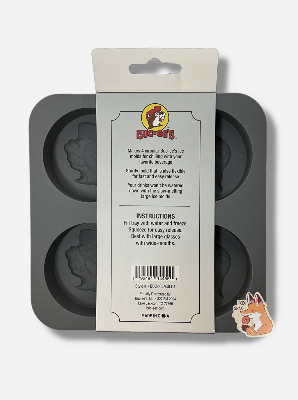 Buc-ee's Ice Mold Tray