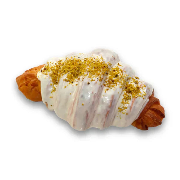 Andy Anand Sugar-Free White Chocolate Pistachio Croissant Cake, 10 pc, 2 lb – Keto & Diabetic-Friendly, Hand-Rolled Birthday Gift Box